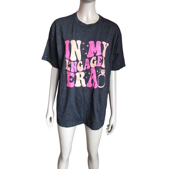 Engaged Era Dark Gray, Pink and Orange Top - Picture 2 of 5